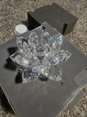 Swarovski Silver Logo Display Panel - Waterlilly Large BRAND NEW WITH ORIG BOX.
